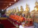 Přijímání mnichů v Bangkoku